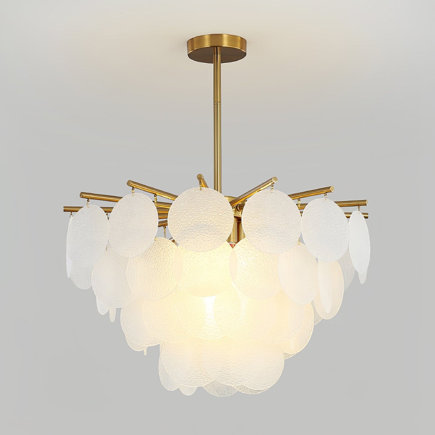 Blown Glass Chandelier — Ethereal Cascade