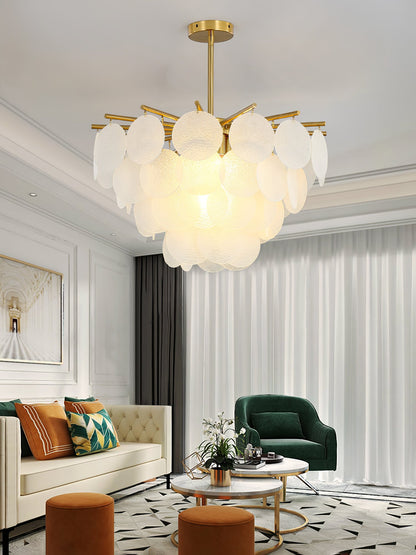 Blown Glass Chandelier — Ethereal Cascade