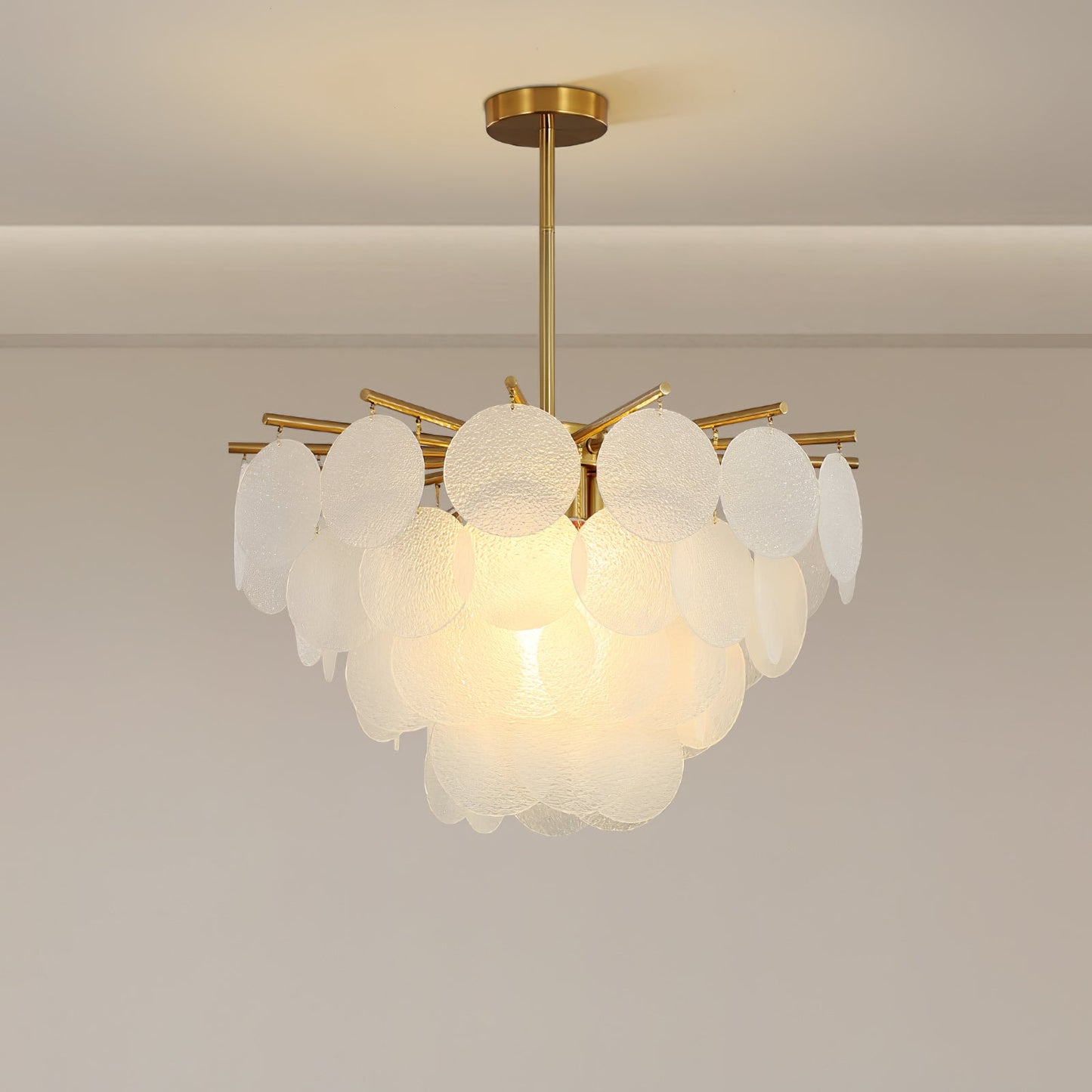 Blown Glass Chandelier — Ethereal Cascade - LumoTrot