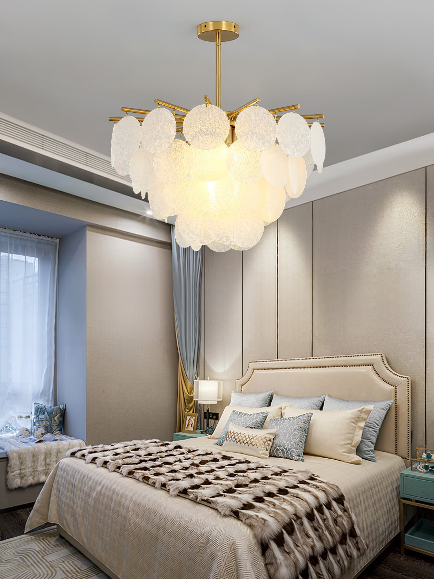 Blown Glass Chandelier — Ethereal Cascade