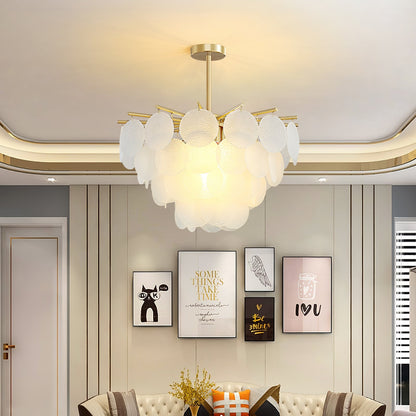 Blown Glass Chandelier — Ethereal Cascade - LumoTrot