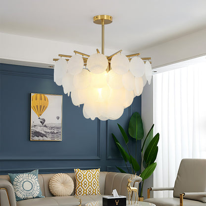 Blown Glass Chandelier — Ethereal Cascade