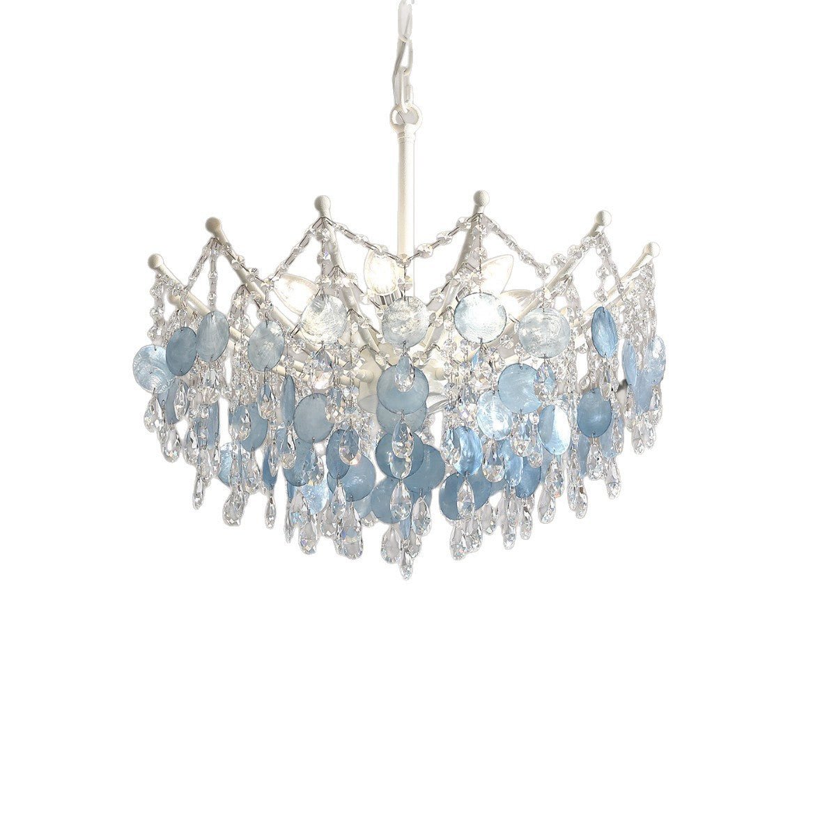 Blue Crystal Tiered Chandelier - LumoTrot