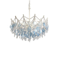 Blue Crystal Tiered Chandelier - LumoTrot