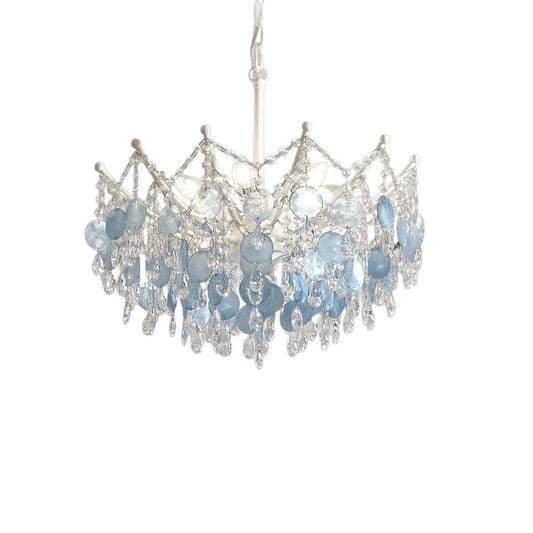 Blue Crystal Tiered Chandelier - LumoTrot