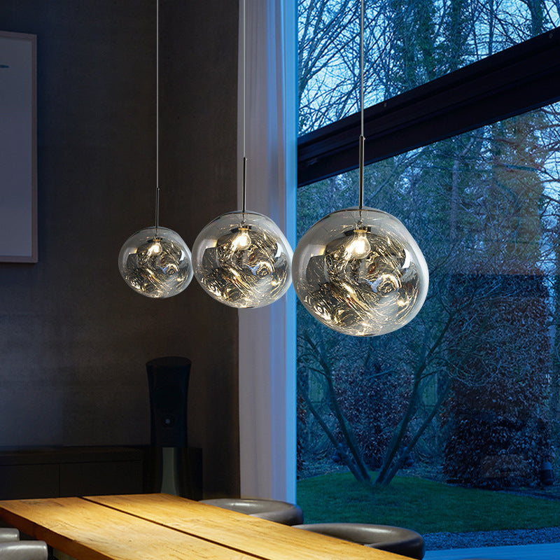 7-Globe Melt Ball Pendant Light Cluster Chandelier for Kitchen Dining Room