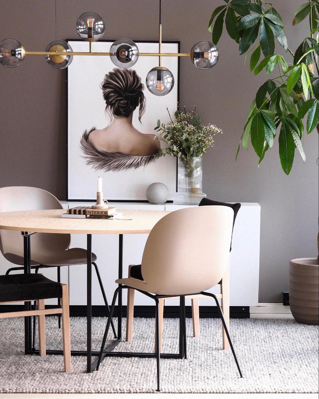 Brass Glass Orb Chandelier — Modern Statement Glow