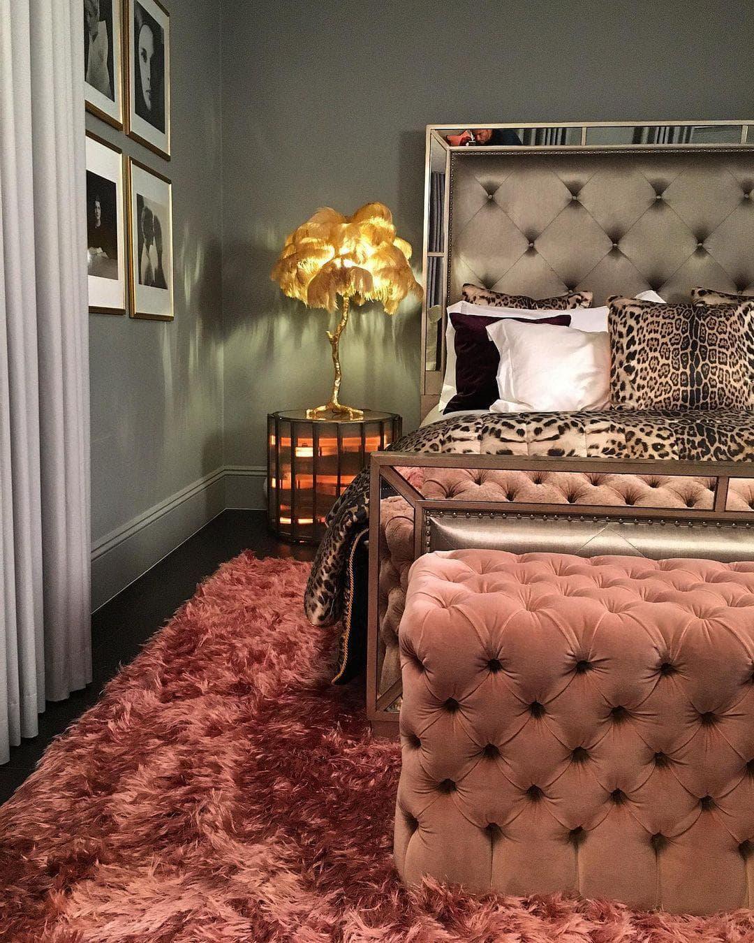 Brass Feather Table Lamp — Glamorous Statement Piece