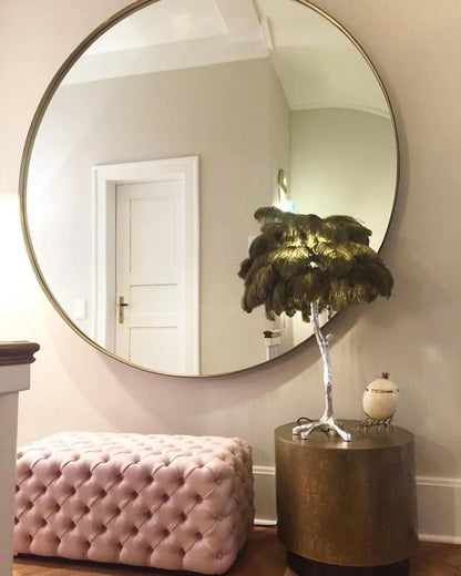 Ostrich Feather Table Lamp — Glamorous Statement Piece - LumoTrot