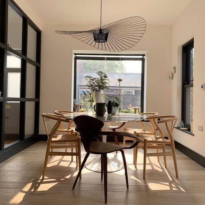 Sculptural Fiberglass Pendant Light — Organic Modern Statement - LumoTrot