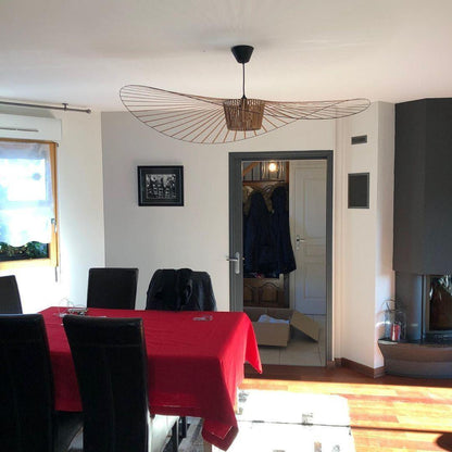 Sculptural Fiberglass Pendant Light — Modern Organic Statement