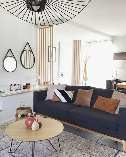 Sculptural Fiberglass Pendant Light — Modern Organic Statement