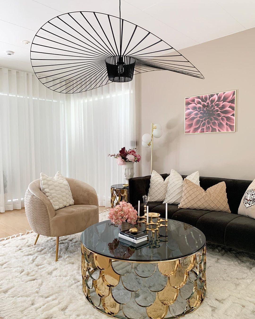 Sculptural Fiberglass Pendant Light — Modern Organic Statement