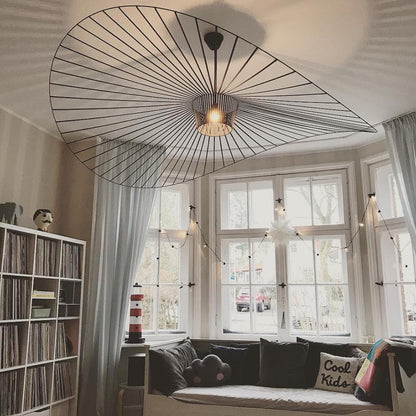 Sculptural Fiberglass Pendant Light — Organic Modern Statement - LumoTrot