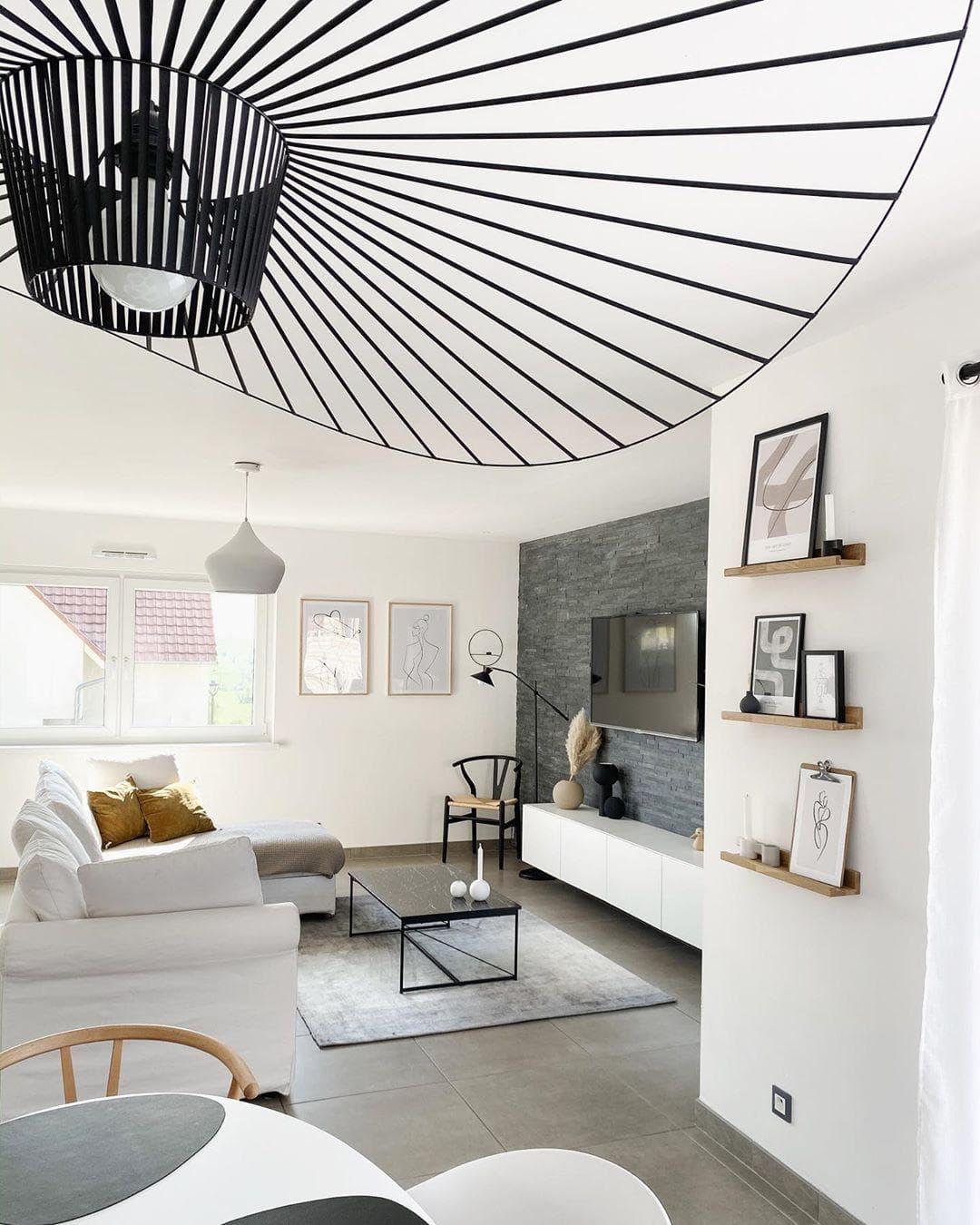 Sculptural Fiberglass Pendant Light — Modern Organic Statement