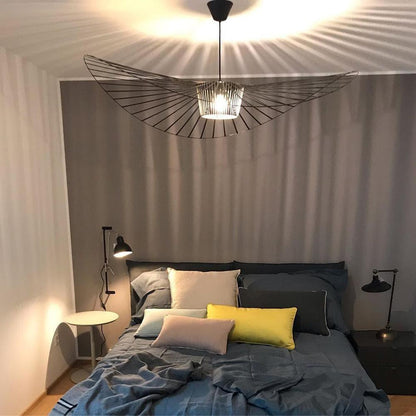 Sculptural Fiberglass Pendant Light — Organic Modern Statement - LumoTrot