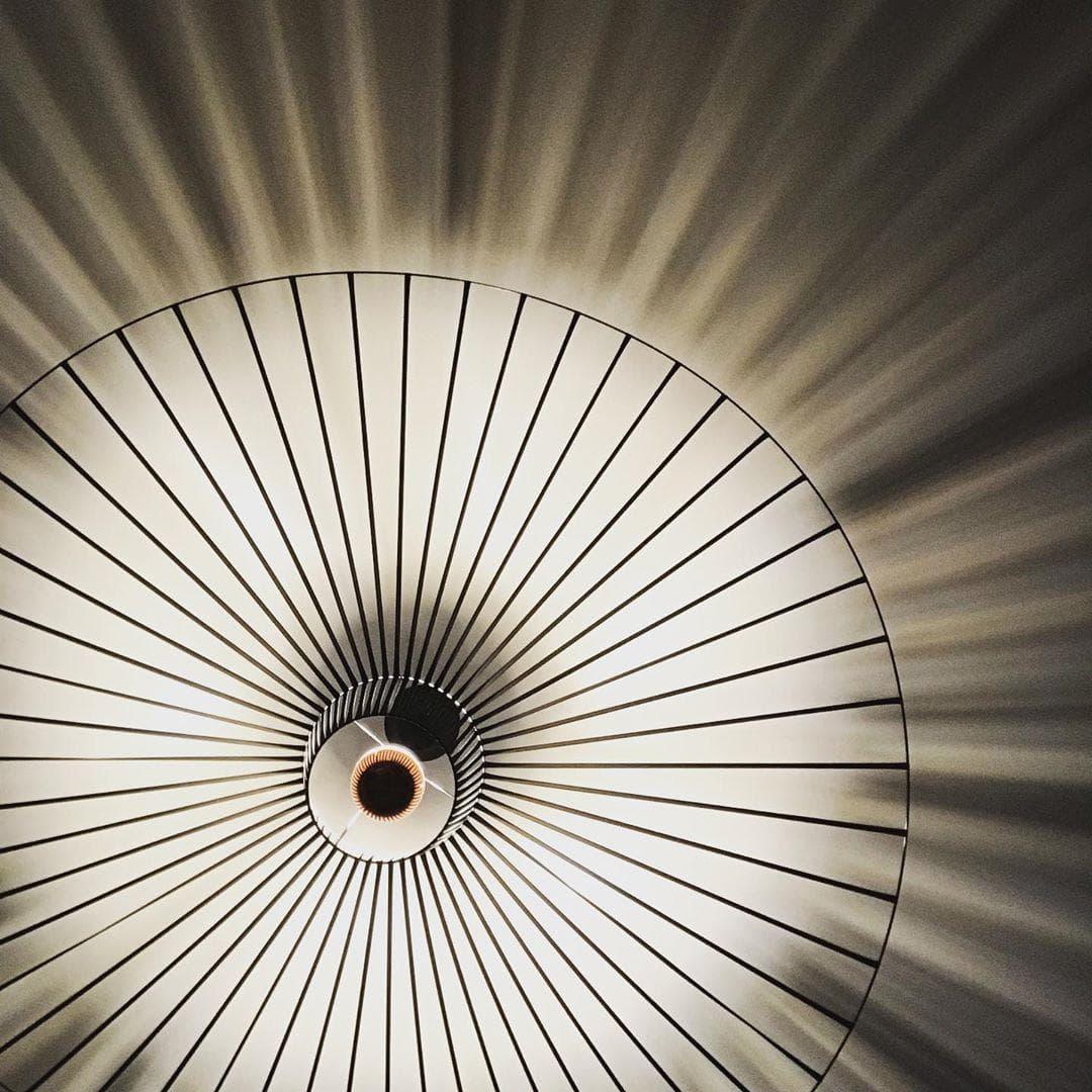 Sculptural Fiberglass Pendant Light — Modern Organic Statement