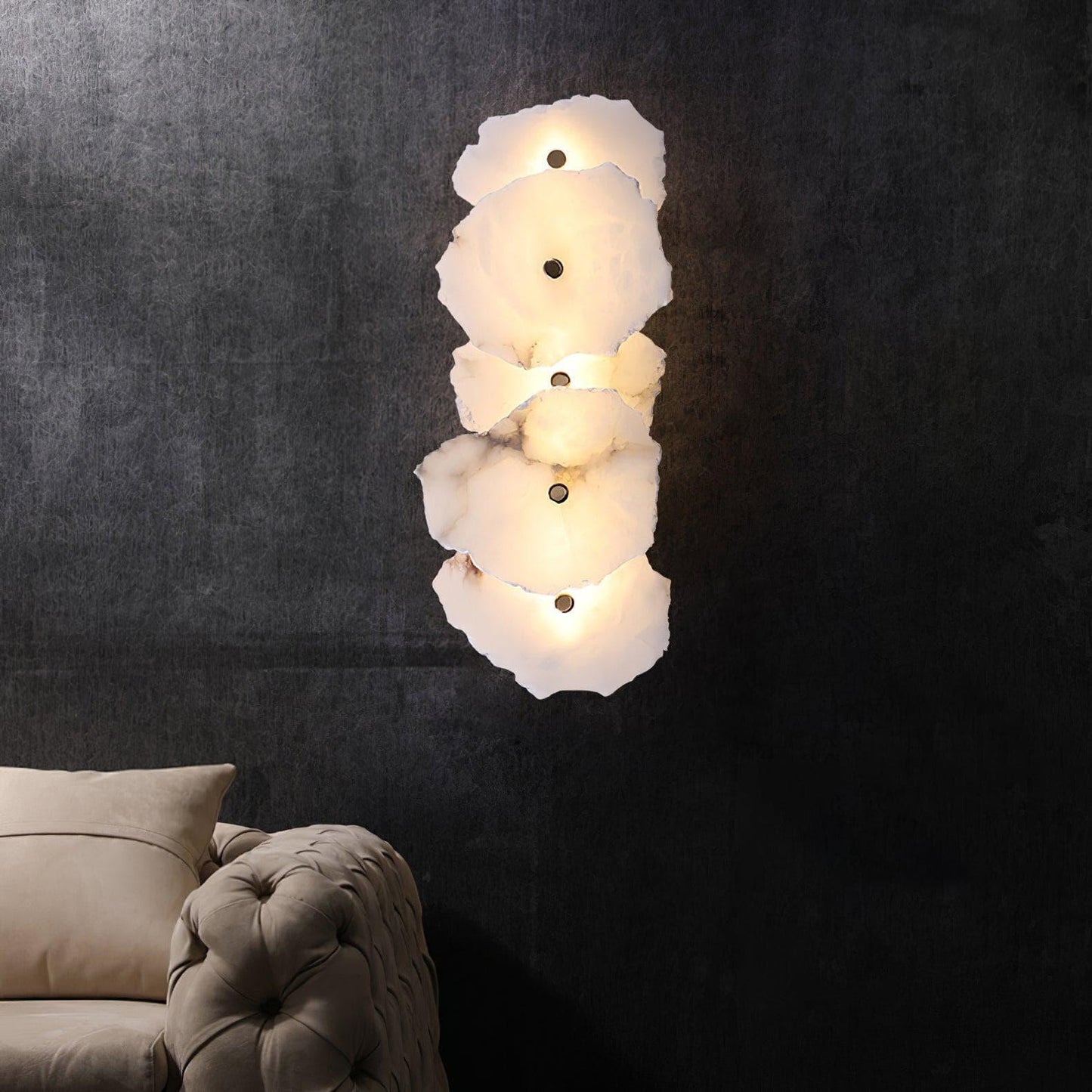 Alabaster Wall Sconce — Organic Statement Lighting - LumoTrot