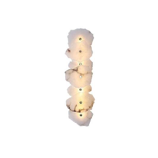 Organic Alabaster Wall Sconce with Warm Light - Lumotrot