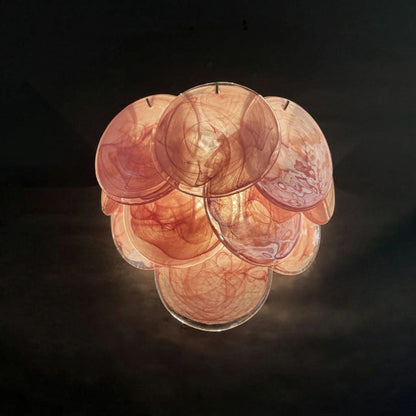Pink Blown Glass Wall Sconce — Romantic Rose Glow - LumoTrot