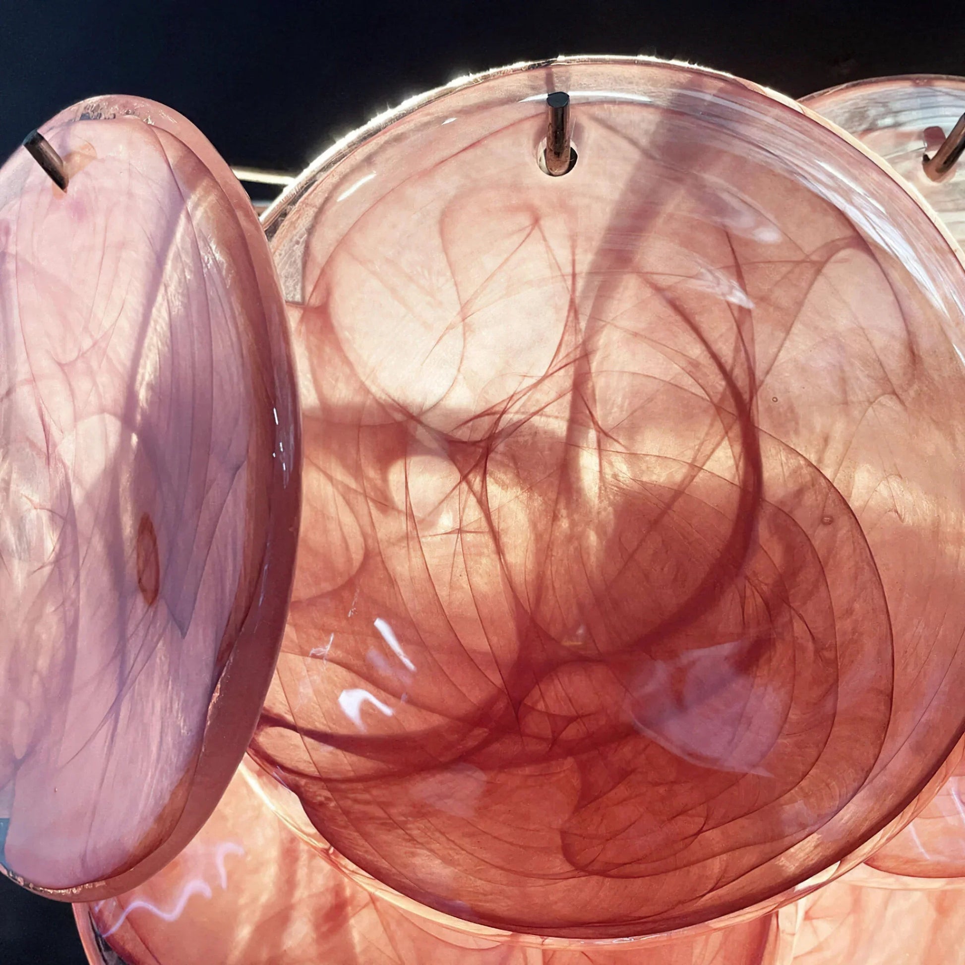 Pink Blown Glass Wall Sconce — Romantic Rose Glow - LumoTrot