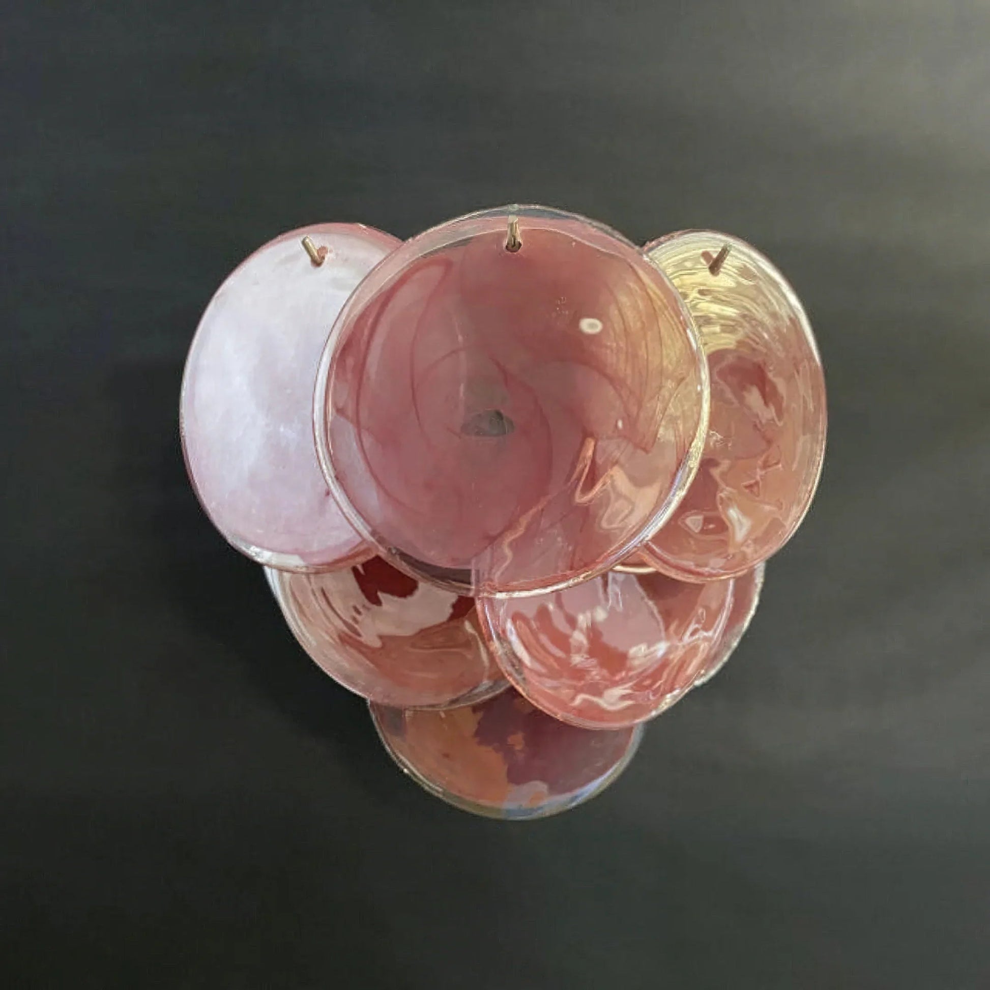 Pink Blown Glass Wall Sconce — Romantic Rose Glow - LumoTrot