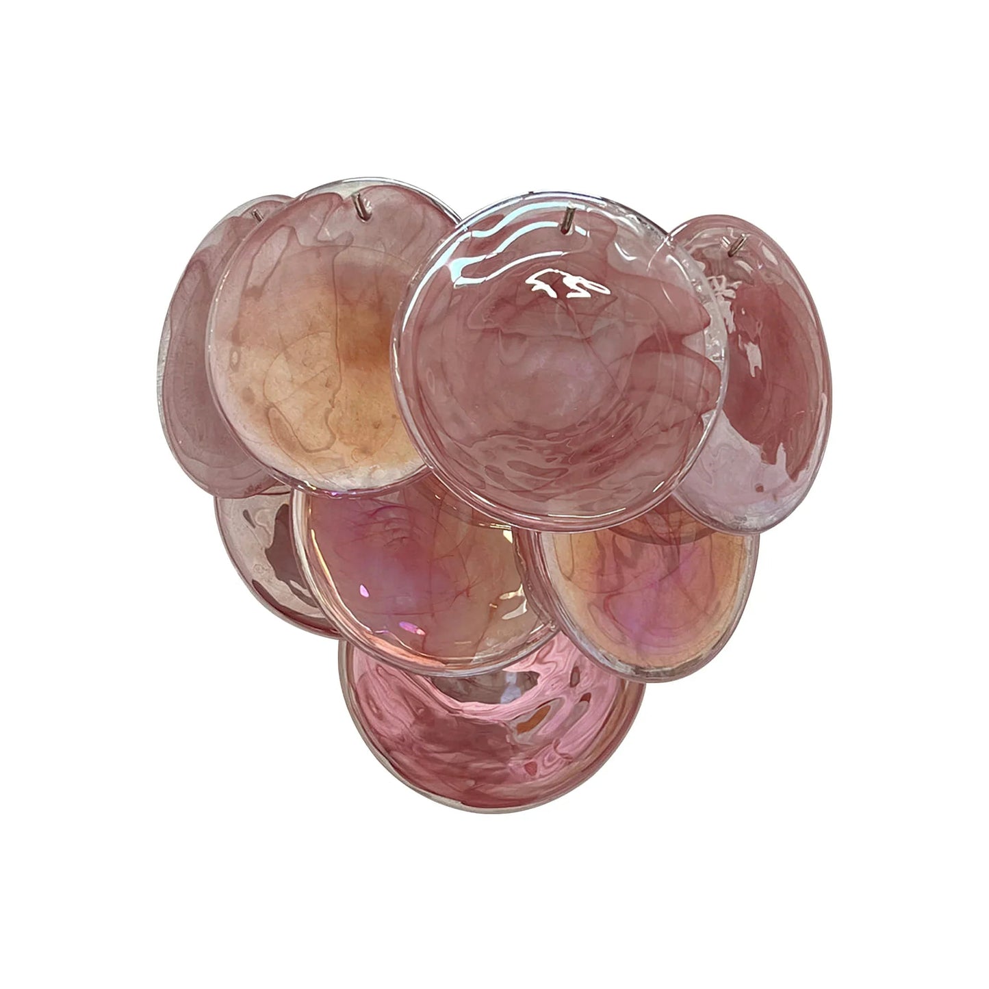 Blown Glass Sconce — Romantic Rose Glow