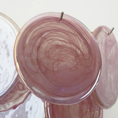 Blown Glass Sconce — Romantic Rose Glow