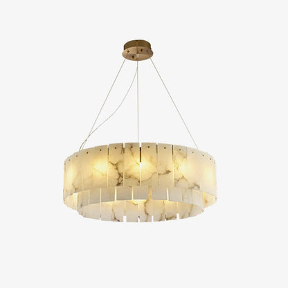 Alabaster Chandelier — Organic Warm Ambiance