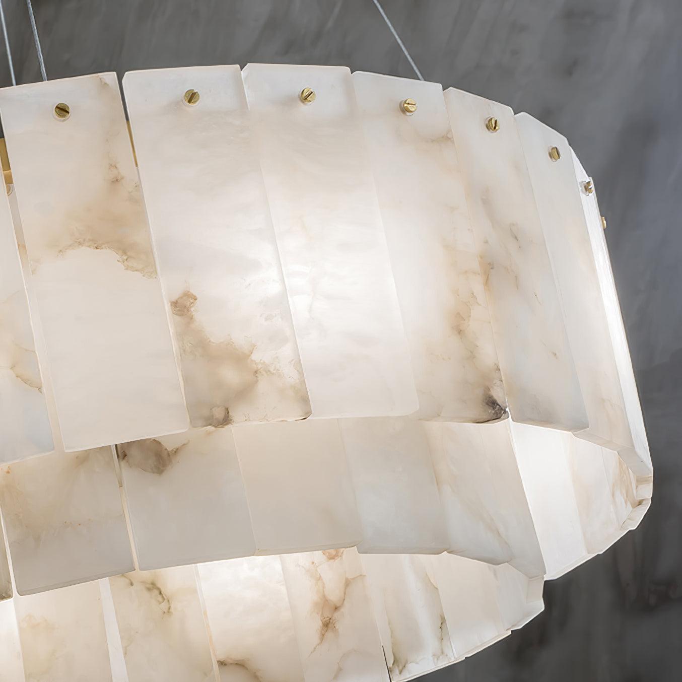 Alabaster Chandelier — Organic Warm Ambiance