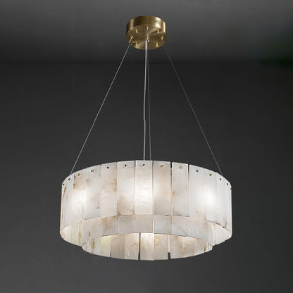 Alabaster Chandelier — Organic Warm Ambiance