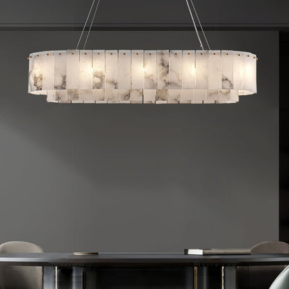Alabaster Chandelier — Organic Warm Ambiance