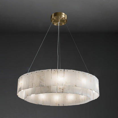 Alabaster Chandelier — Organic Warm Ambiance