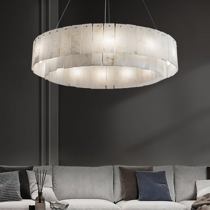Alabaster Chandelier — Organic Warm Ambiance