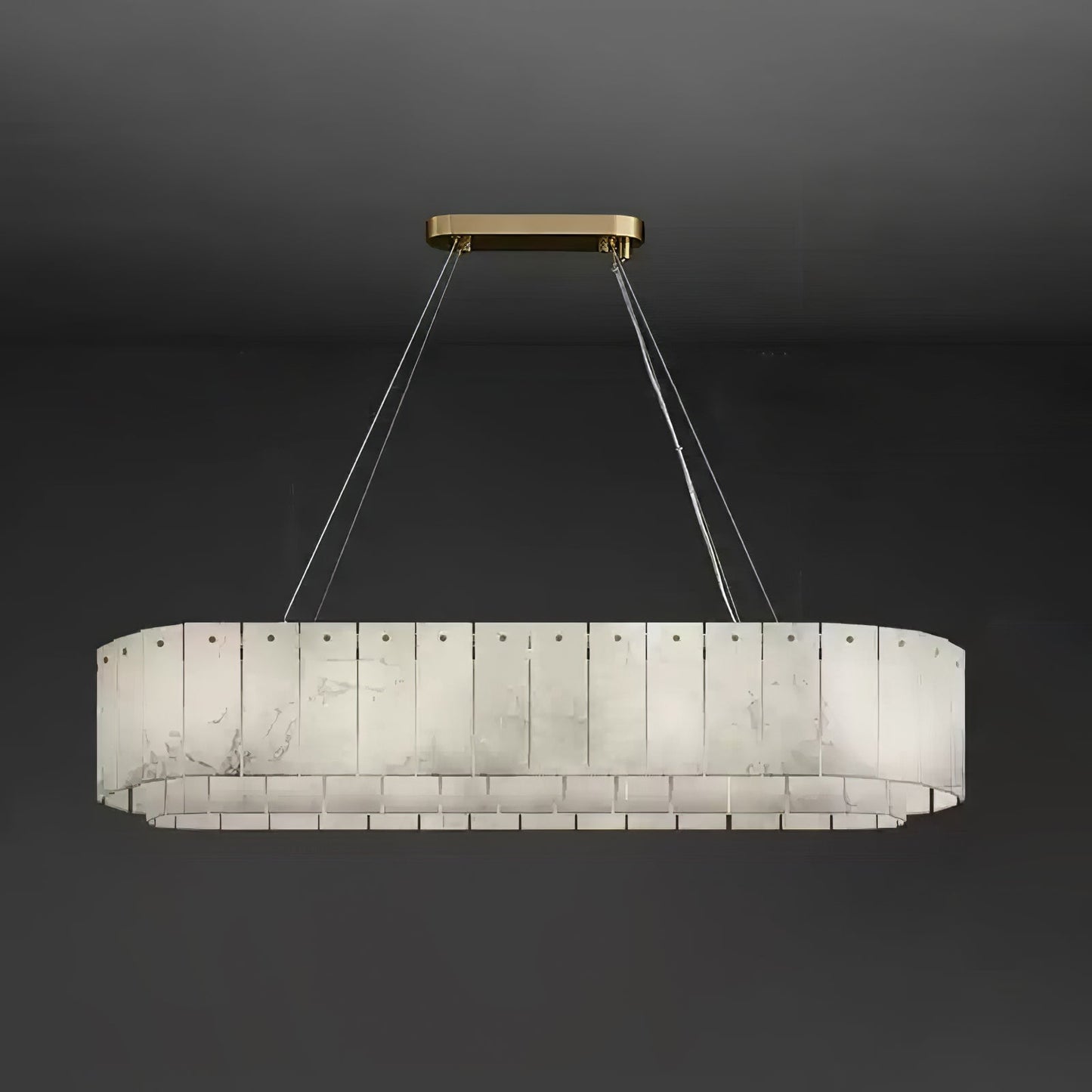 Alabaster Chandelier — Organic Warm Ambiance