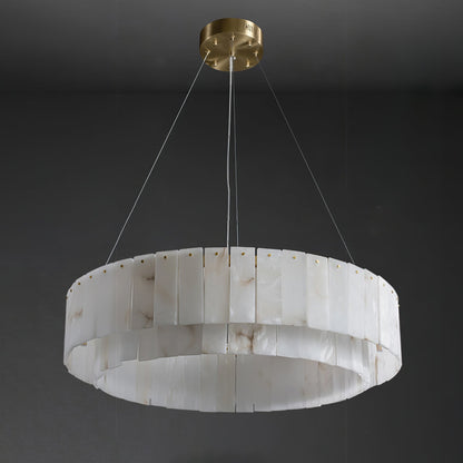 Alabaster Chandelier — Organic Warm Ambiance