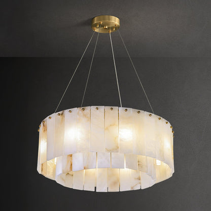 Alabaster Chandelier — Organic Warm Ambiance