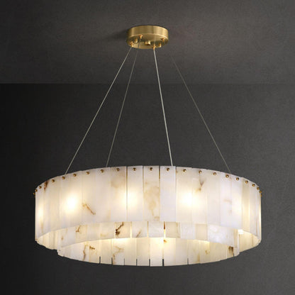Alabaster Chandelier — Organic Warm Ambiance