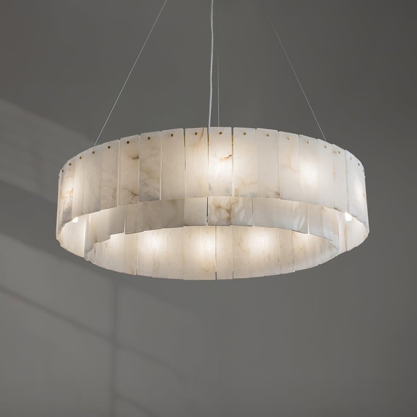 Alabaster Chandelier — Organic Warm Ambiance