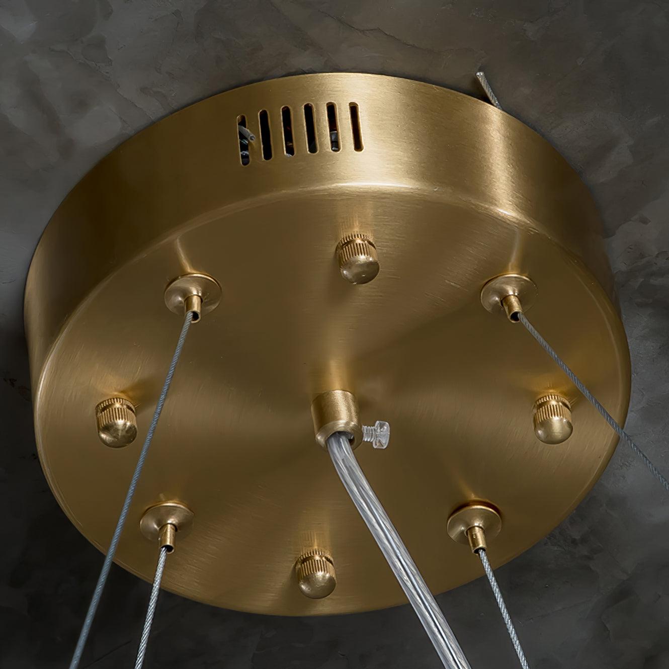 Alabaster Chandelier — Organic Warm Ambiance