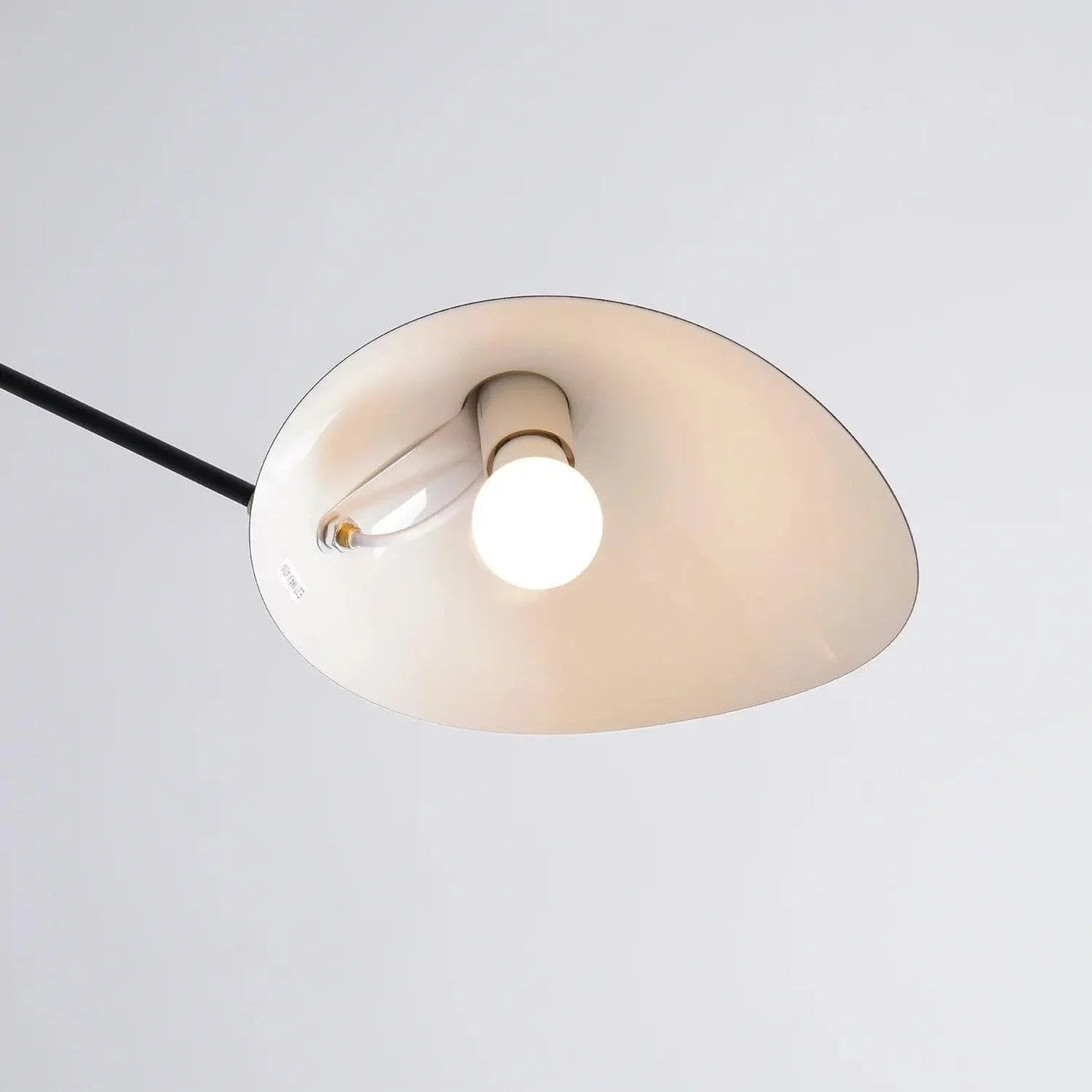 Black Metal Ceiling Light — Sculptural Mid-Century Ambiance