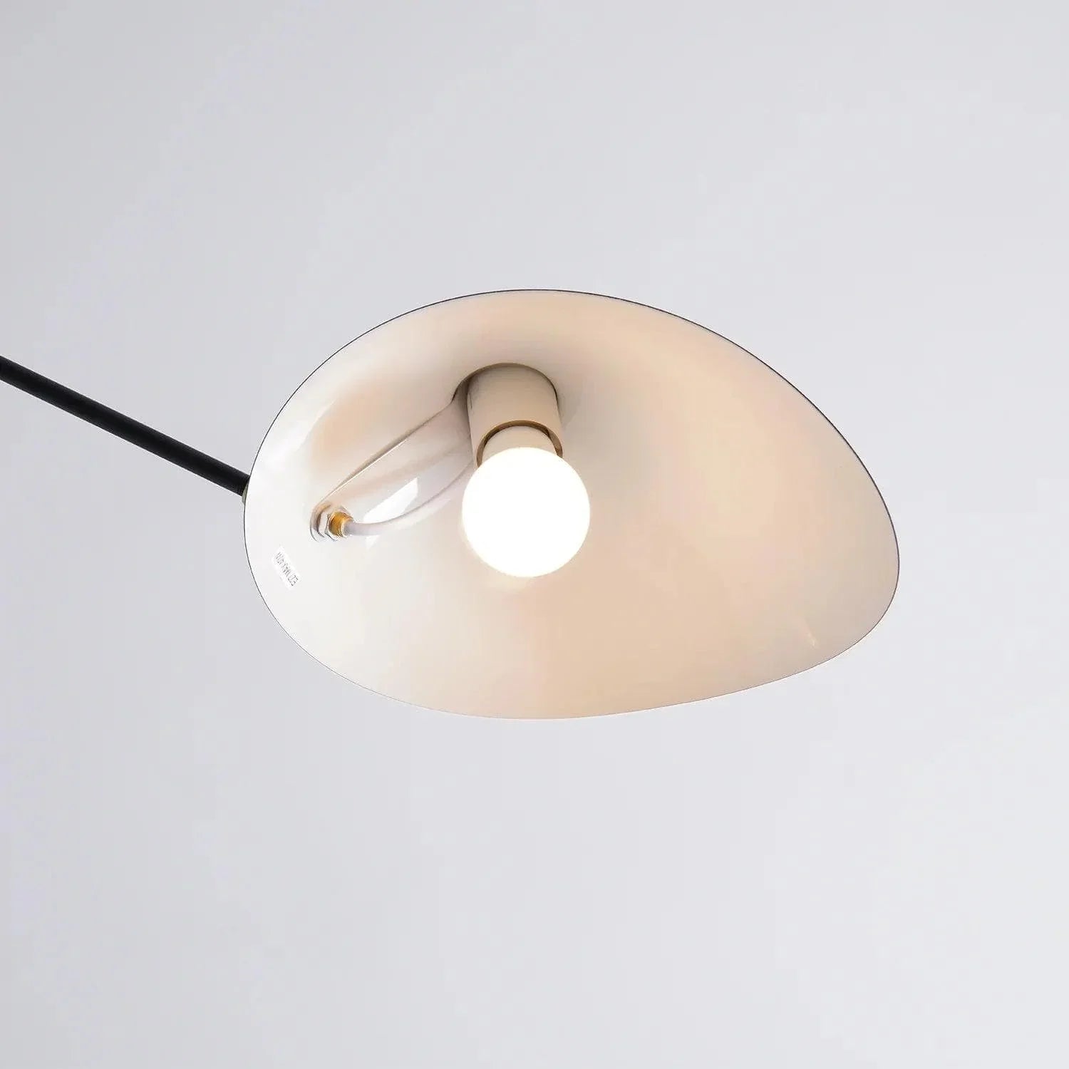 Black Metal Ceiling Light — Sculptural Mid-Century Ambiance