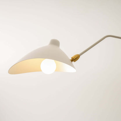 Black Metal Ceiling Light — Sculptural Mid-Century Ambiance