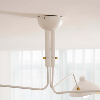 Black Metal Ceiling Light — Sculptural Mid-Century Ambiance