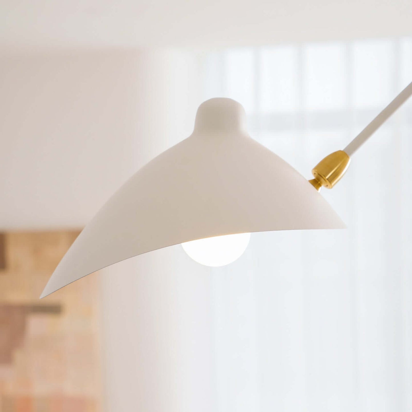 Black Metal Ceiling Light — Sculptural Mid-Century Ambiance