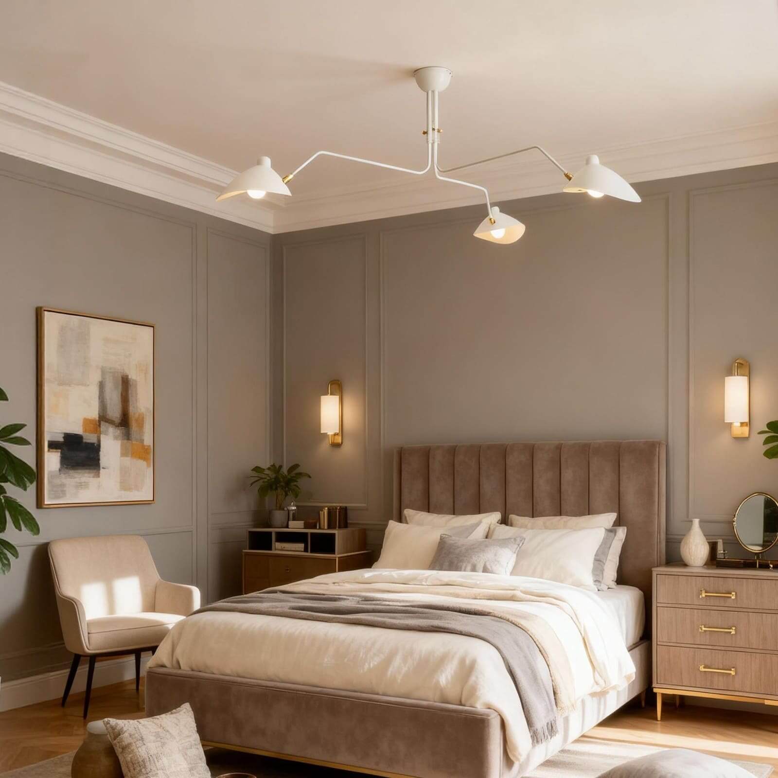 Black Metal Ceiling Light — Sculptural Mid-Century Design - LumoTrot