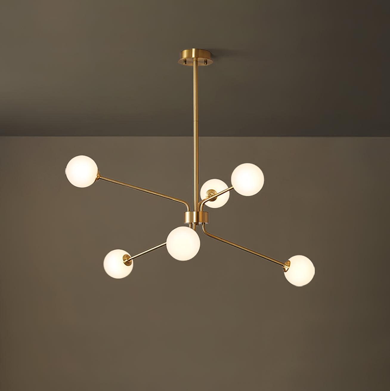 Brass Sputnik Chandelier — Mid-Century Modern Statement - LumoTrot