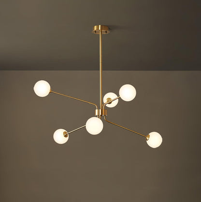 Brass Sputnik Chandelier — Mid-Century Modern Statement - LumoTrot