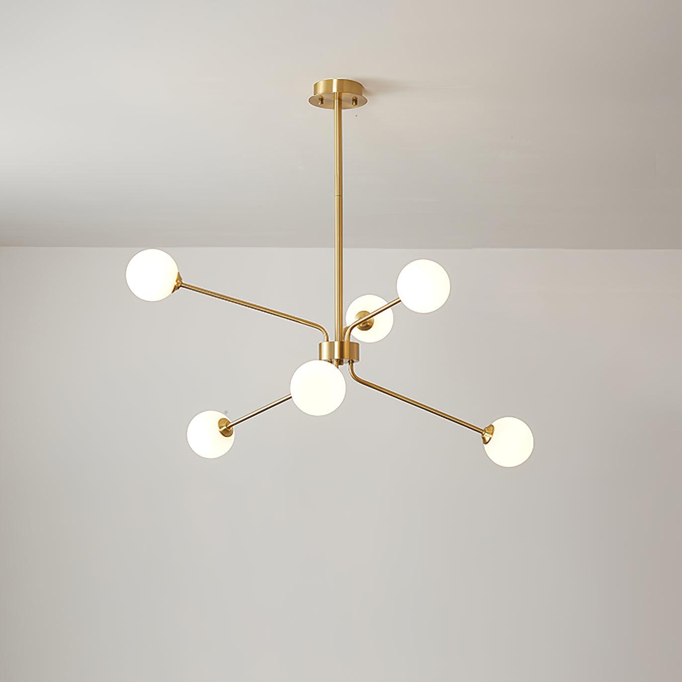 Brass Sputnik Chandelier — Mid-Century Modern Statement - LumoTrot