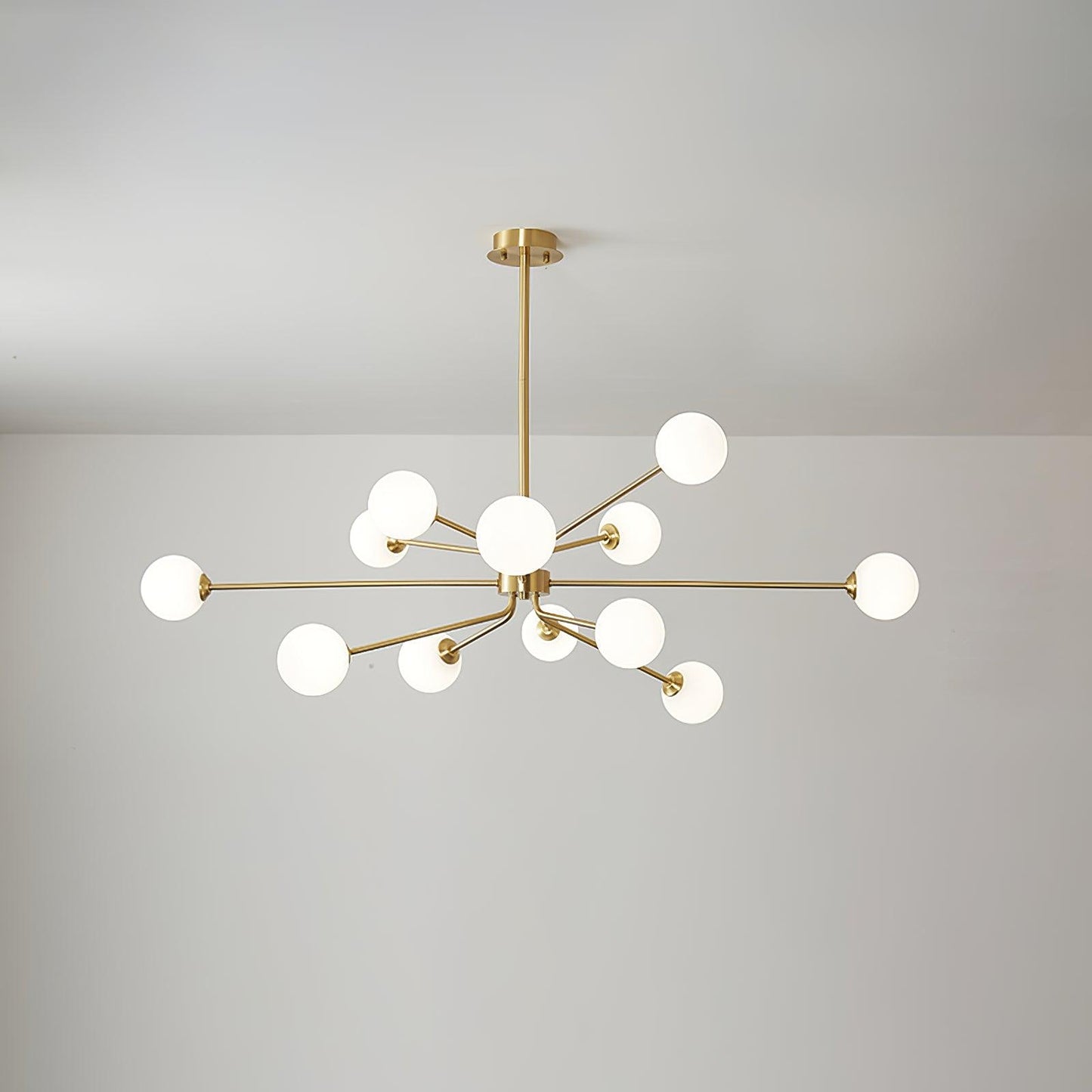 Brass Sputnik Chandelier — Mid-Century Modern Statement - LumoTrot